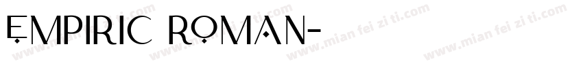 Empiric Roman字体转换